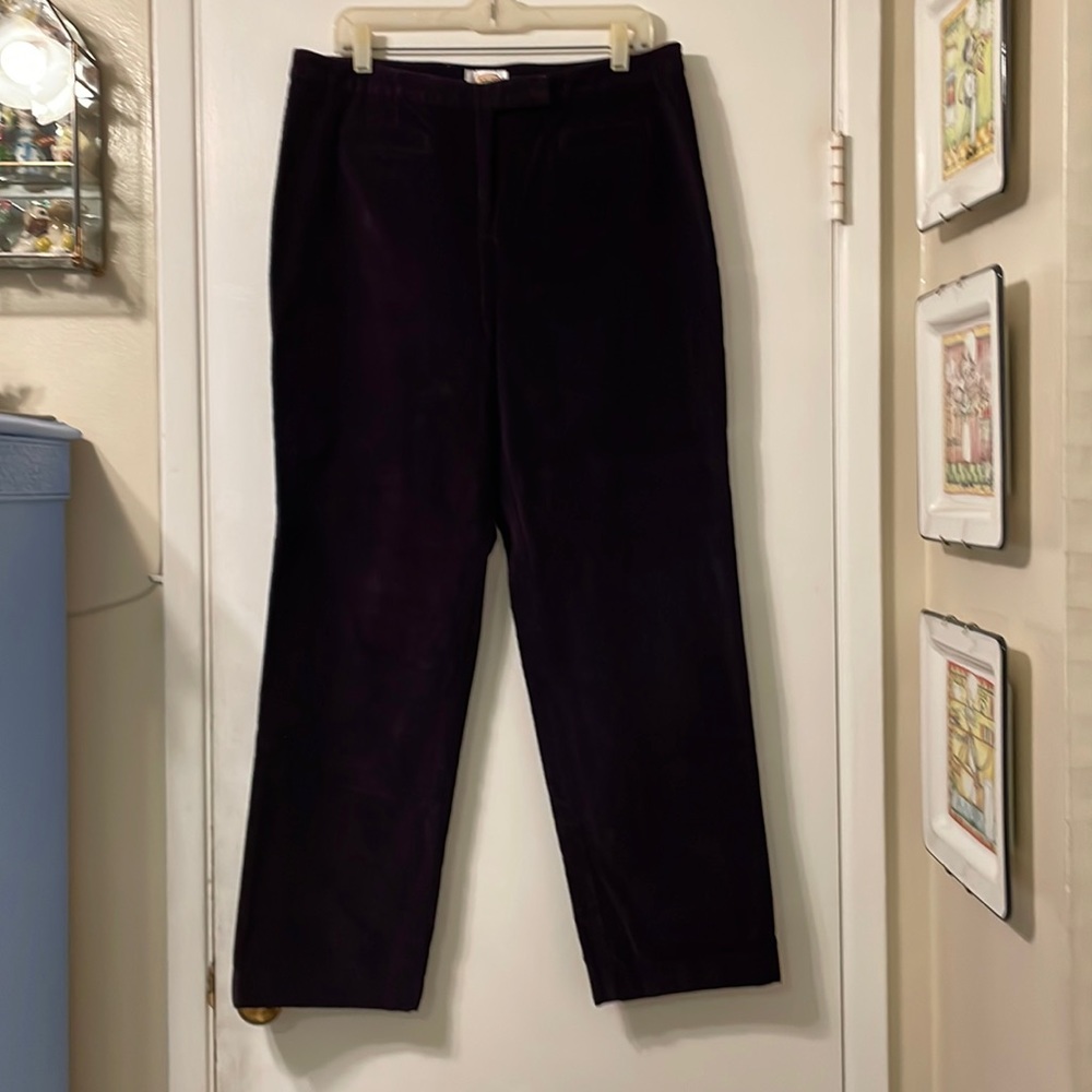 Talbots Purple Velvet Pants